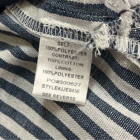 Promesa Bomber Jacket Pinstripe Shirttail Hem Womens Size L - NWT - Picture 8 of 10